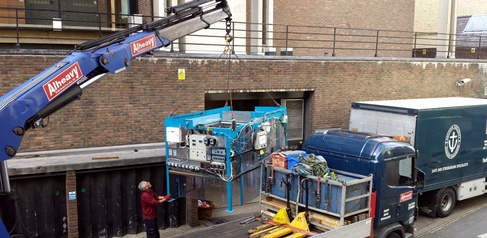 The fibre-spinning rig has moved!