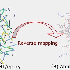 Multi-scale modelling of carbon nanotube reinforced crosslinked interfaces