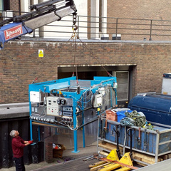 The fibre-spinning rig has moved!